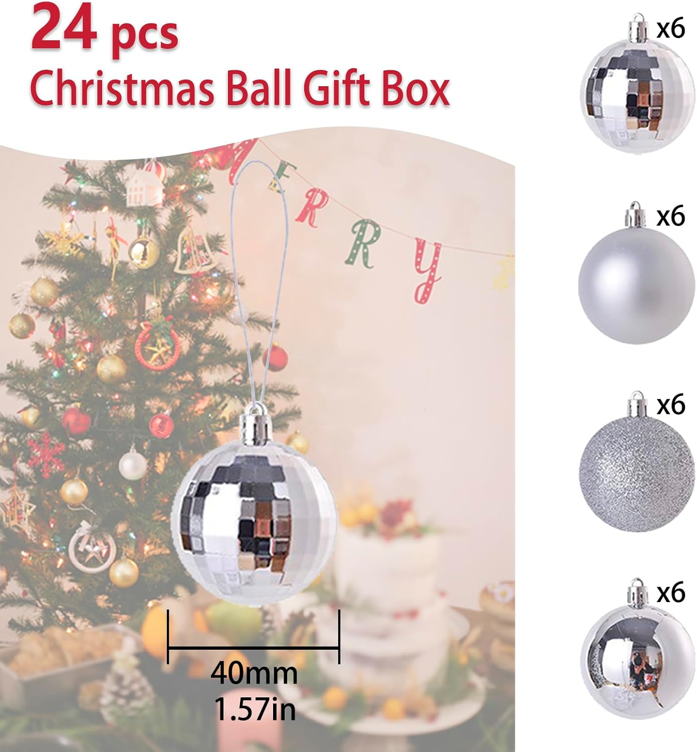 Alppihym 24 Bolas Navidad - Imagen 2