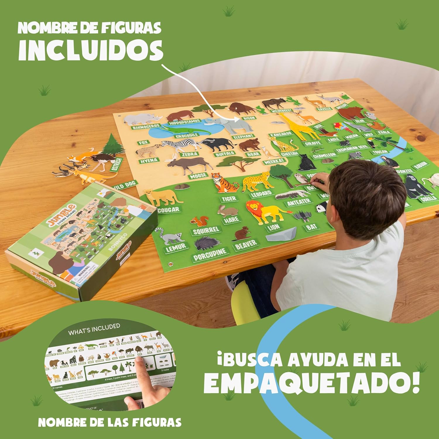 BONNYCO Pizarra Fieltro 116 Figuras - Imagen 4