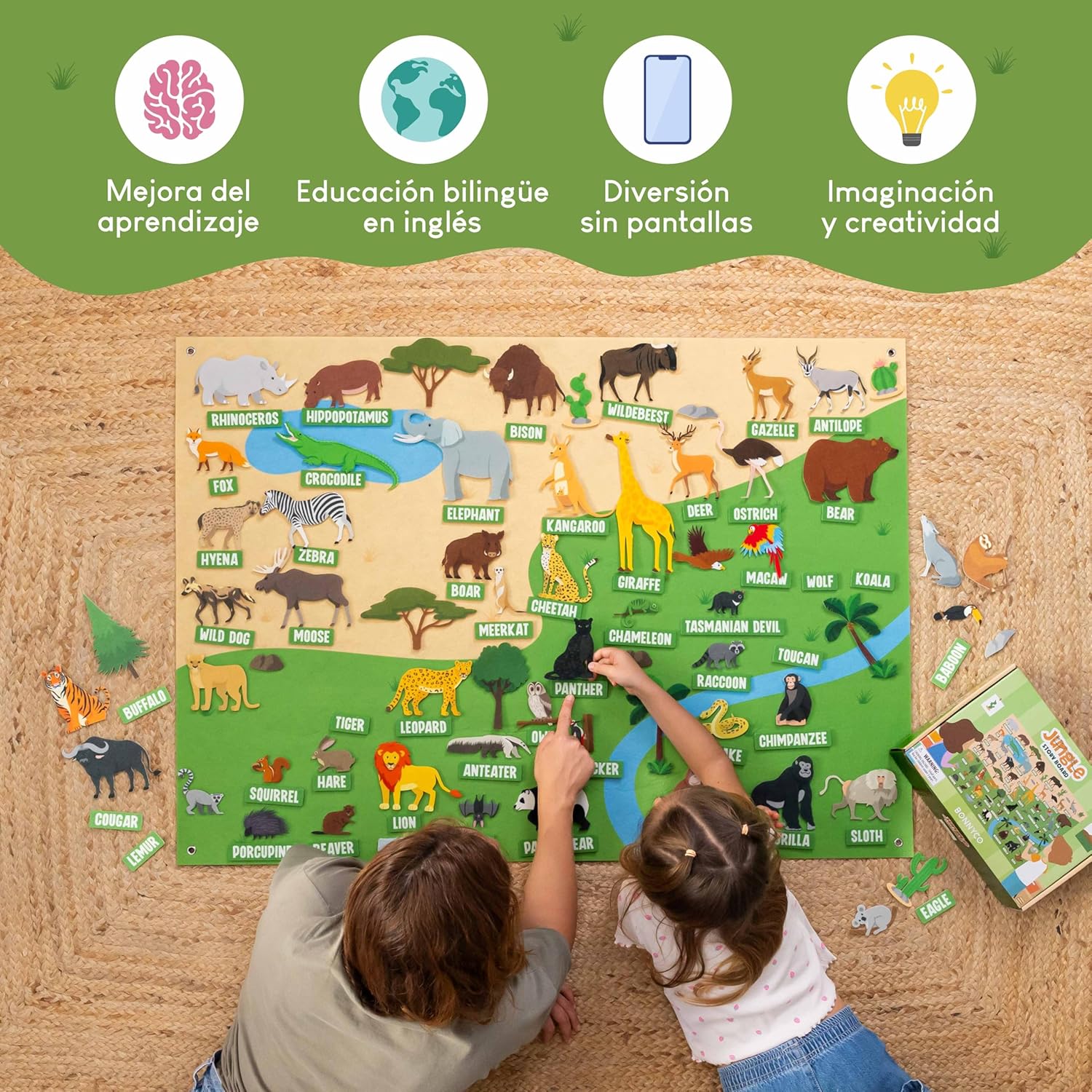 BONNYCO Pizarra Fieltro 116 Figuras - Imagen 5