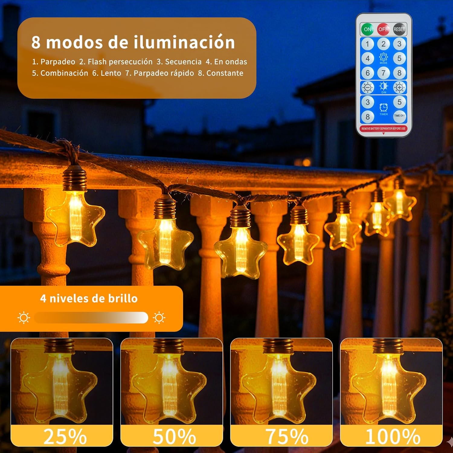 Ciskotu Luces Estrellas Solares - Imagen 4