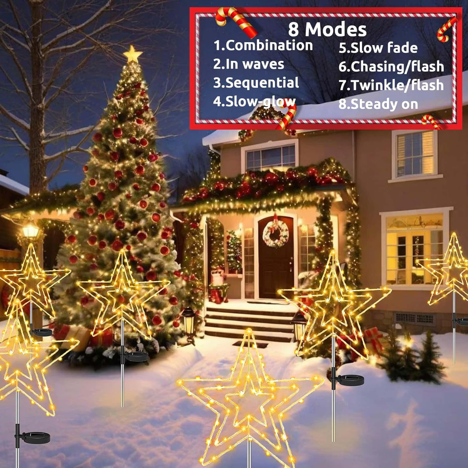 Joycome Luces Navidad Solar - Imagen 5